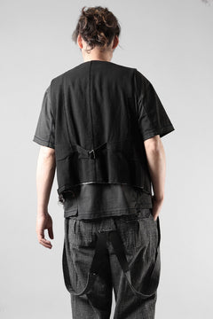 画像をギャラリービューアに読み込む, Professor.E PATCHWORK WAISTCOAT (BLACK)