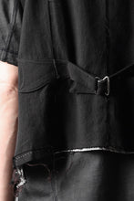 画像をギャラリービューアに読み込む, Professor.E PATCHWORK WAISTCOAT (BLACK)