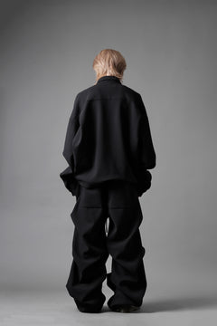 画像をギャラリービューアに読み込む, A.F ARTEFACT EXTREME WIDE BAGGY PANTS / KNIT JERSEY (BLACK)