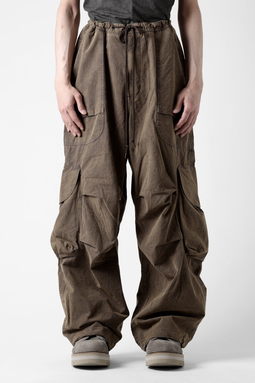 entire studios FREIGHT CARGO PANTS / COTTON CANVAS (GRAVY)