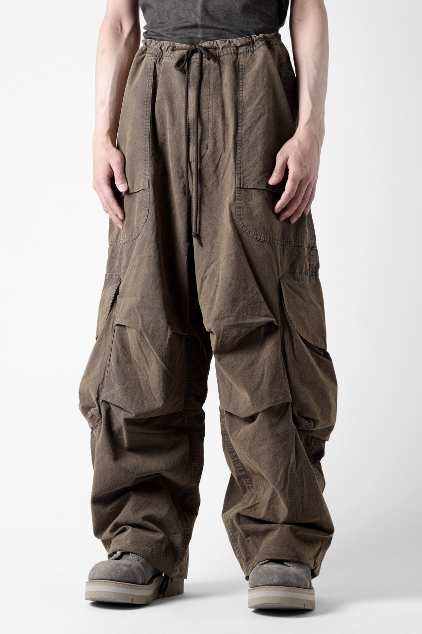 entire studios FREIGHT CARGO PANTS / COTTON CANVAS (GRAVY)