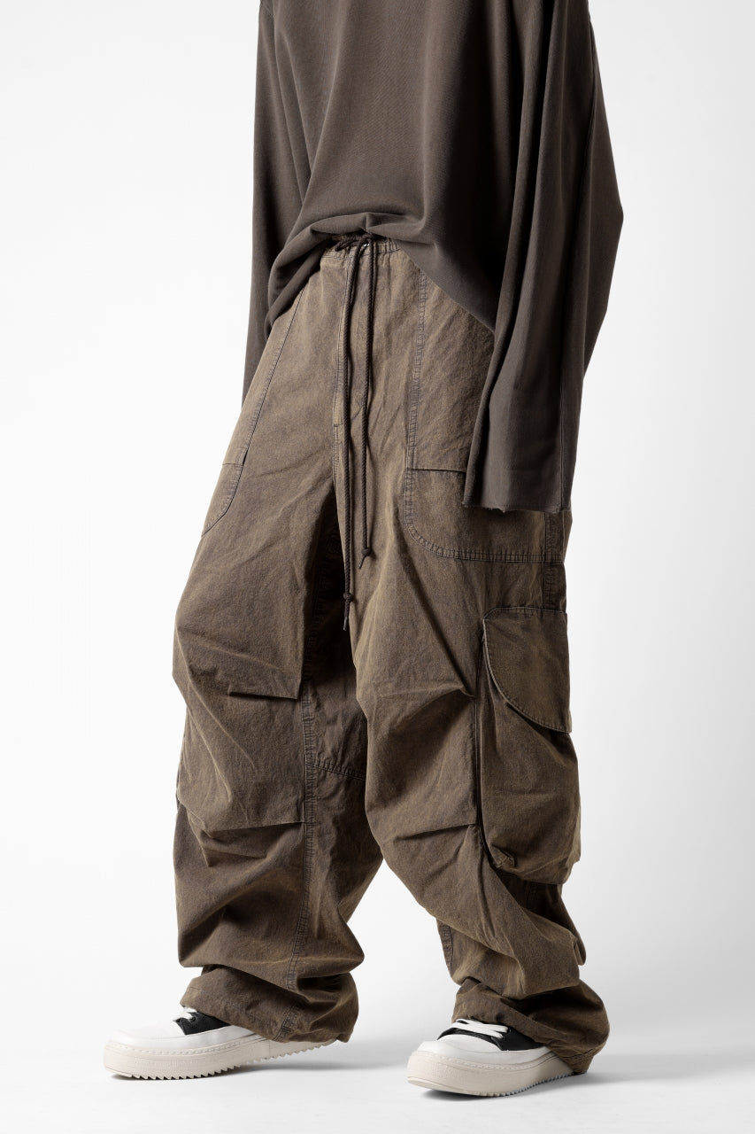 entire studios FREIGHT CARGO PANTS / COTTON CANVAS (GRAVY)