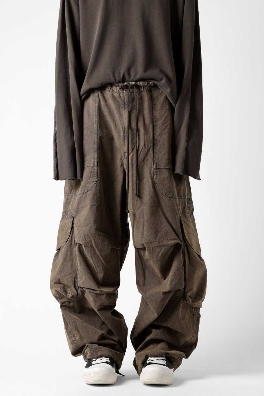 entire studios FREIGHT CARGO PANTS / COTTON CANVAS (GRAVY)