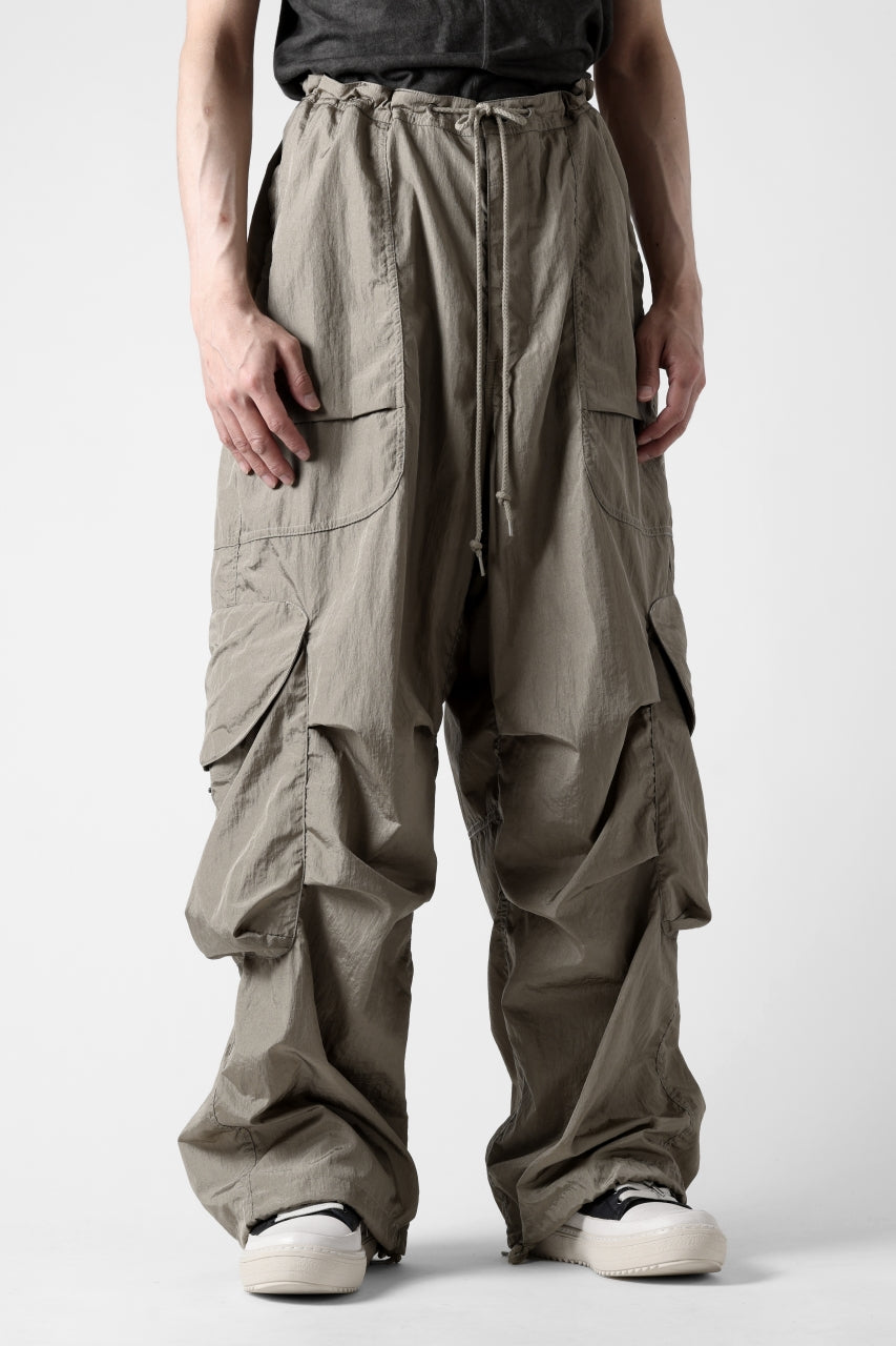 entire studios FREIGHT CARGO PANTS / CRINKLE NYLON (SAGE)