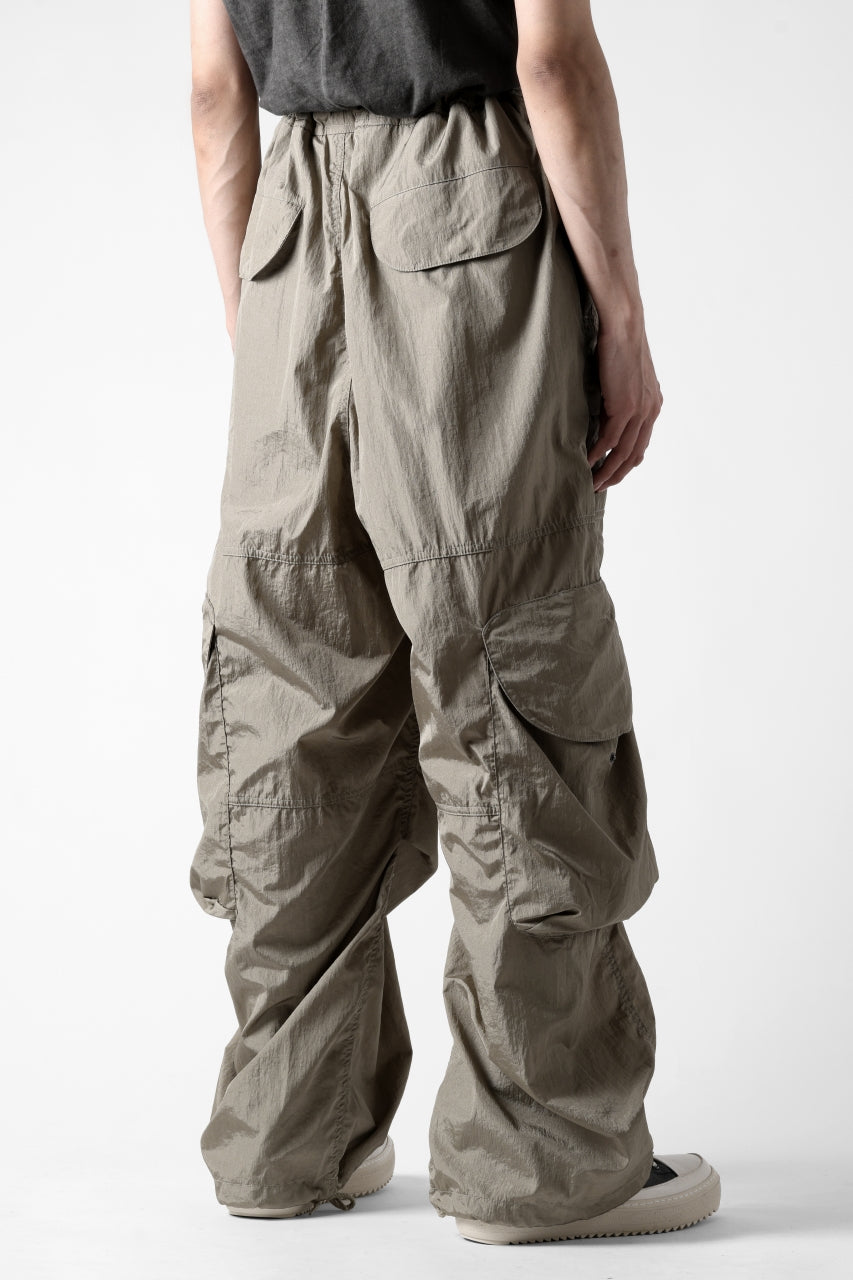 entire studios FREIGHT CARGO PANTS / CRINKLE NYLON (SAGE)