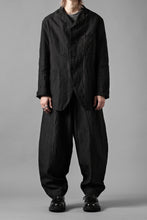 画像をギャラリービューアに読み込む, KLASICA exclusive &quot;KLING&quot; SINGLE LAYER 3 POCKET BLAZER / LIGHT WEIGHT DARK RANDOM STRIPE RAMIE (IRON STRIPES)