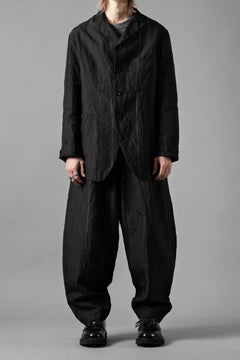 画像をギャラリービューアに読み込む, KLASICA exclusive &quot;KLING&quot; SINGLE LAYER 3 POCKET BLAZER / LIGHT WEIGHT DARK RANDOM STRIPE RAMIE (IRON STRIPES)