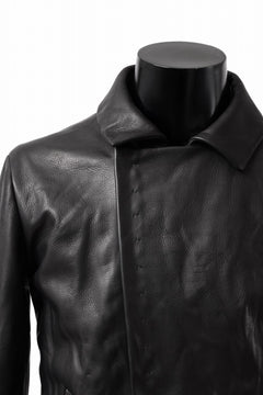 Load image into Gallery viewer, m.a+ silver crosses sleeve diagonal zip biker jacket / J1/S+/SY1.0 (BLACK)