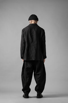 画像をギャラリービューアに読み込む, KLASICA exclusive &quot;KLING&quot; SINGLE LAYER 3 POCKET BLAZER / LIGHT WEIGHT DARK RANDOM STRIPE RAMIE (IRON STRIPES)