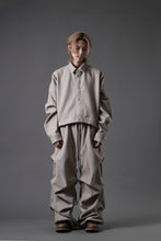 Load image into Gallery viewer, A.F ARTEFACT TUCK VOLUME BAGGY PANTS / PEs KNIT JERSEY (BEIGE)