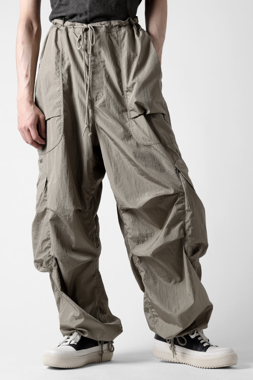 entire studios FREIGHT CARGO PANTS / CRINKLE NYLON (SAGE)