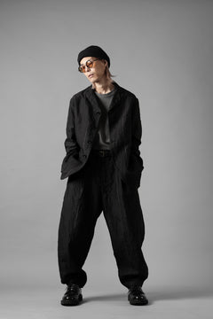 画像をギャラリービューアに読み込む, KLASICA exclusive &quot;KLING&quot; SINGLE LAYER 3 POCKET BLAZER / LIGHT WEIGHT DARK RANDOM STRIPE RAMIE (IRON STRIPES)