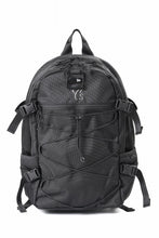 Load image into Gallery viewer, Y&#39;s x New Era® BUNGEE CORD LOGO BACKPACK (BLACK)