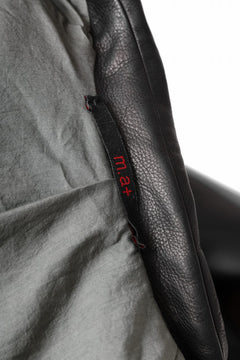 Load image into Gallery viewer, m.a+ silver crosses sleeve diagonal zip biker jacket / J1/S+/SY1.0 (BLACK)