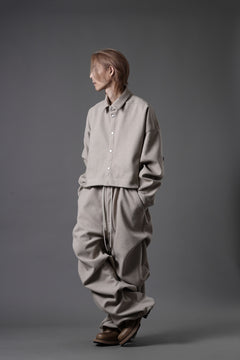 画像をギャラリービューアに読み込む, A.F ARTEFACT CROPPED SHIRT JACKET / KNIT JERSEY (BEIGE)