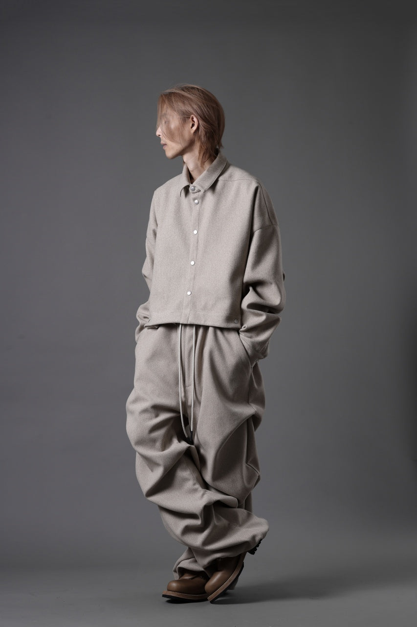A.F ARTEFACT EXTREME WIDE BAGGY PANTS / KNIT JERSEY (BEIGE)