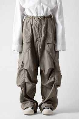 entire studios FREIGHT CARGO PANTS / CRINKLE NYLON (SAGE)