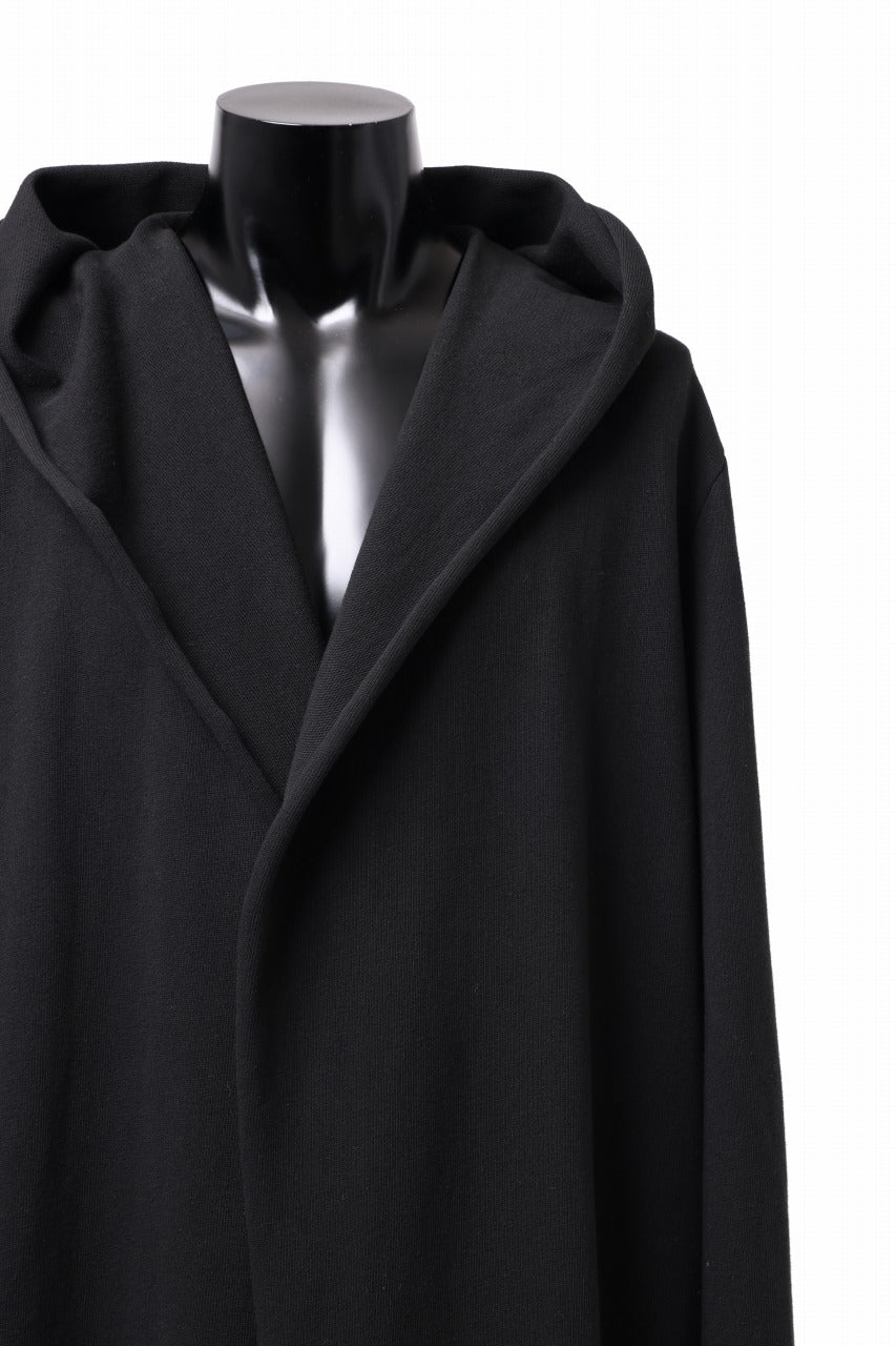 画像をギャラリービューアに読み込む, m.a+ exclusive hand painted hooded unlined cardigan coat / C328-HP/JM4 (BLACK)