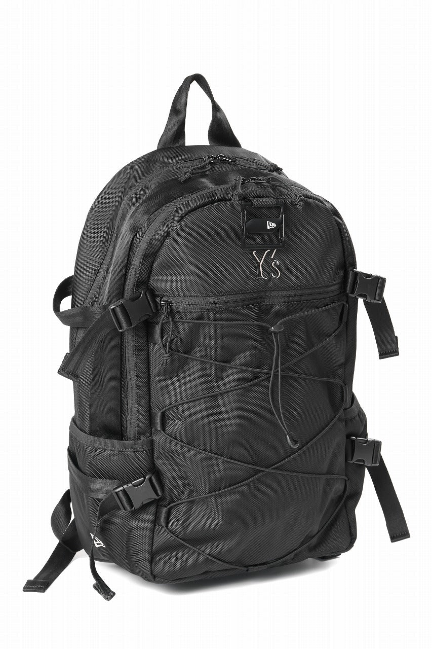 Y's x New Era® BUNGEE CORD LOGO BACKPACK (BLACK)