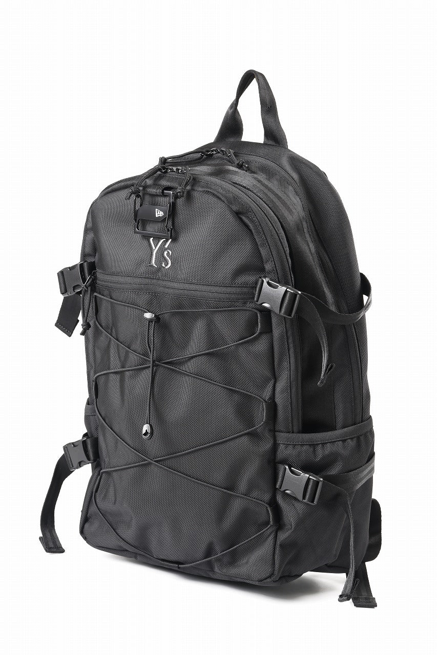 Y's x New Era® BUNGEE CORD LOGO BACKPACK (BLACK)