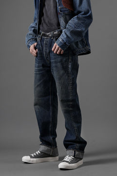 画像をギャラリービューアに読み込む, FULLCOUNT x LOOM exclusive &quot;Old Dude&quot; Straight Denim Pants / 13.7oz Zimbabwe Selvedge Denim (INDIGO BLUE)