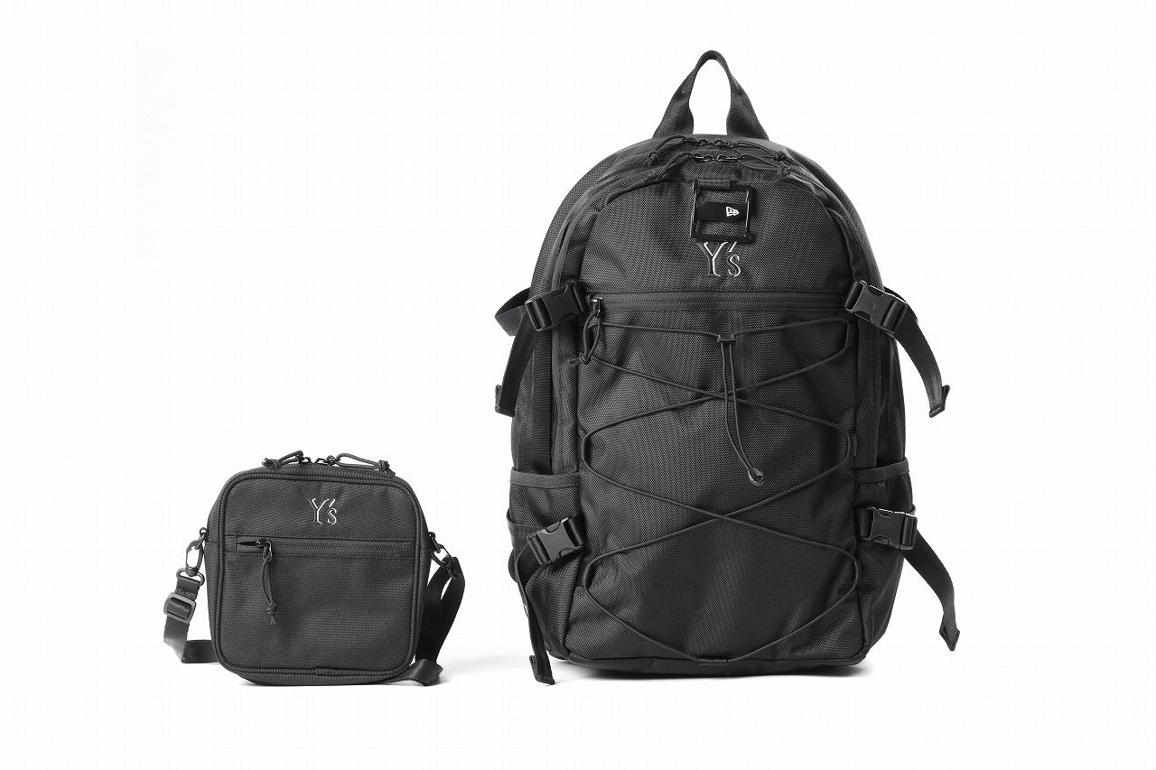 Y's x New Era® BUNGEE CORD LOGO BACKPACK (BLACK)