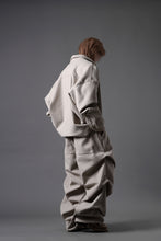 Load image into Gallery viewer, A.F ARTEFACT TUCK VOLUME BAGGY PANTS / PEs KNIT JERSEY (BEIGE)