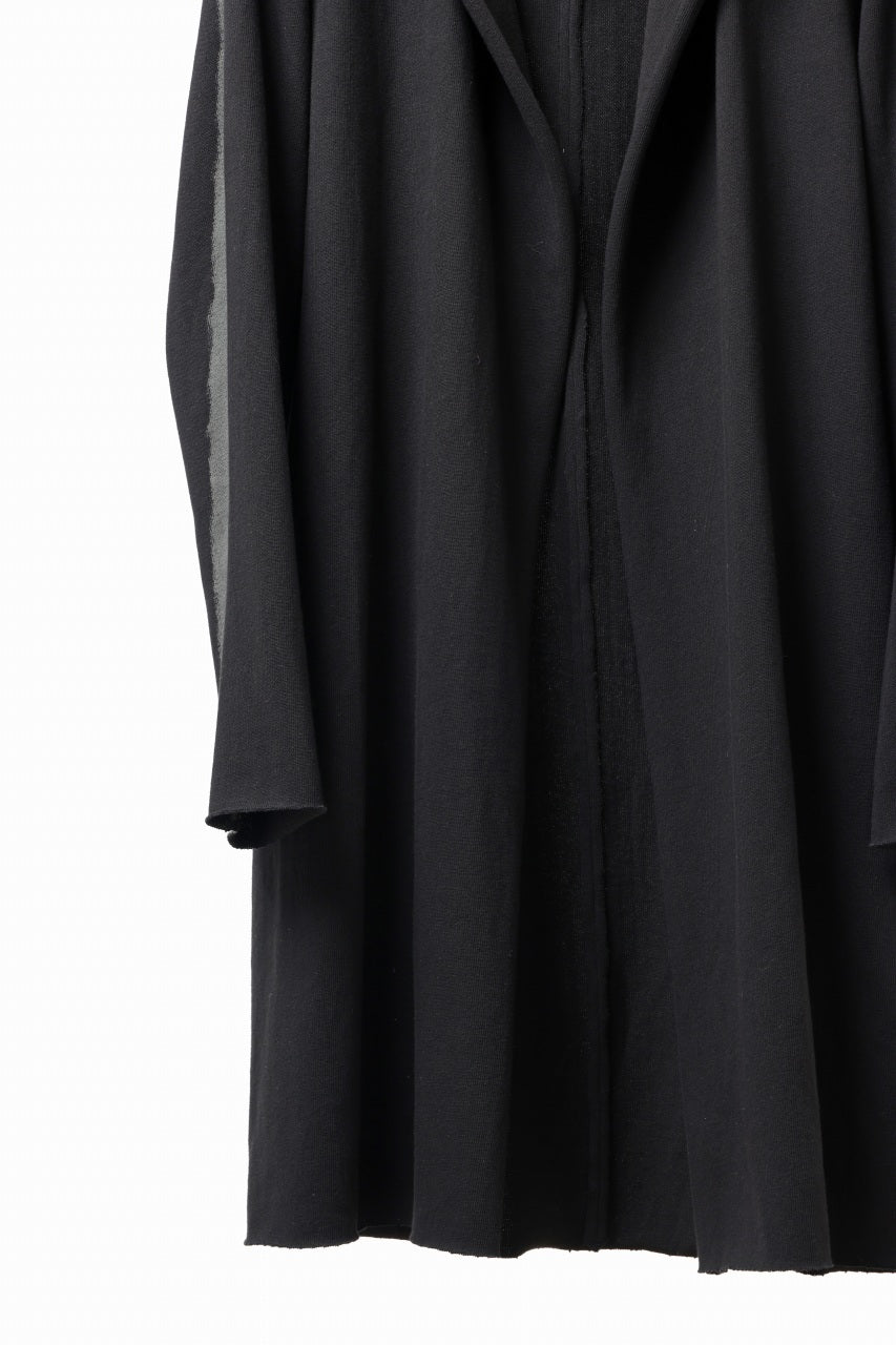 画像をギャラリービューアに読み込む, m.a+ exclusive hand painted hooded unlined cardigan coat / C328-HP/JM4 (BLACK)