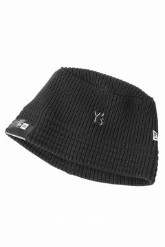 Load image into Gallery viewer, Y&#39;s x New Era® KNIT BUCKET OUTLINE HAT (BLACK)