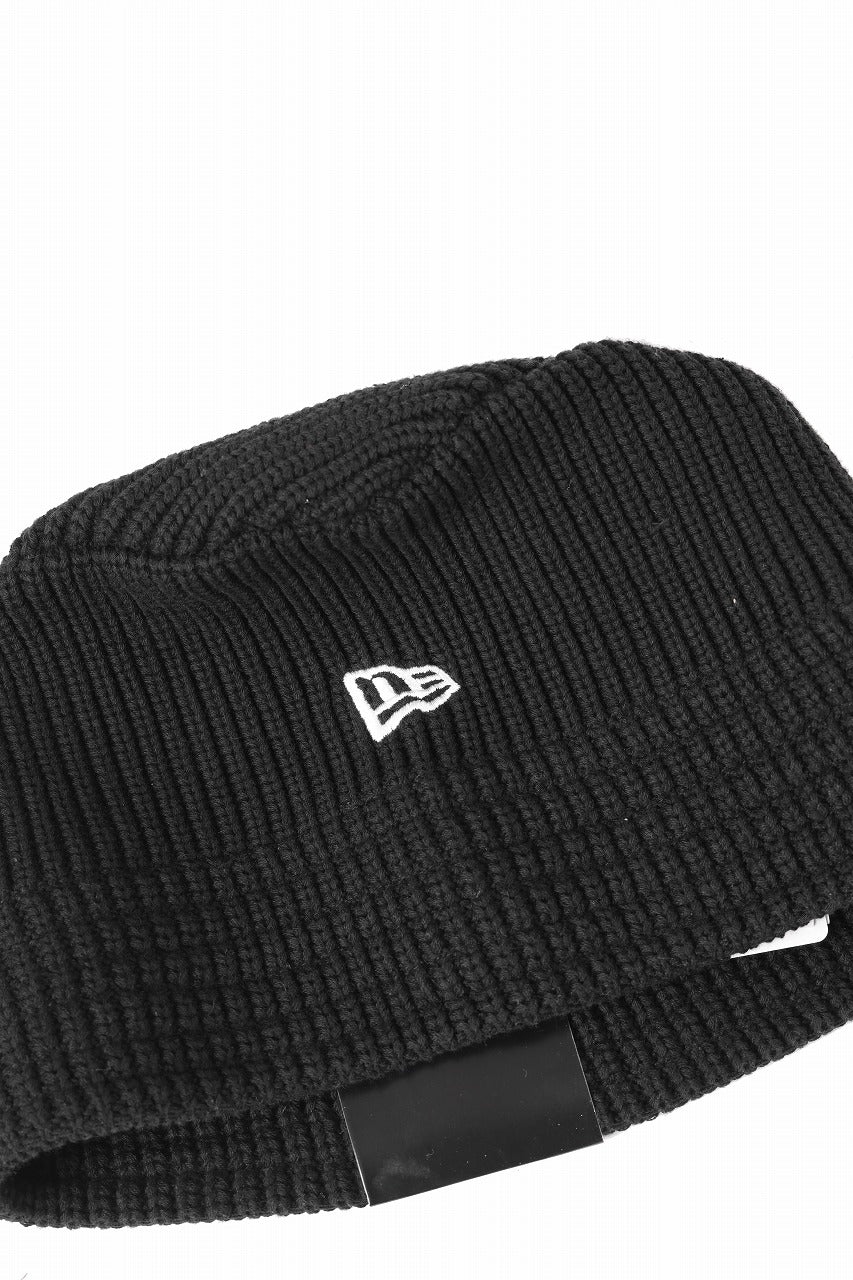 Y's x New Era® KNIT BUCKET OUTLINE HAT (BLACK)