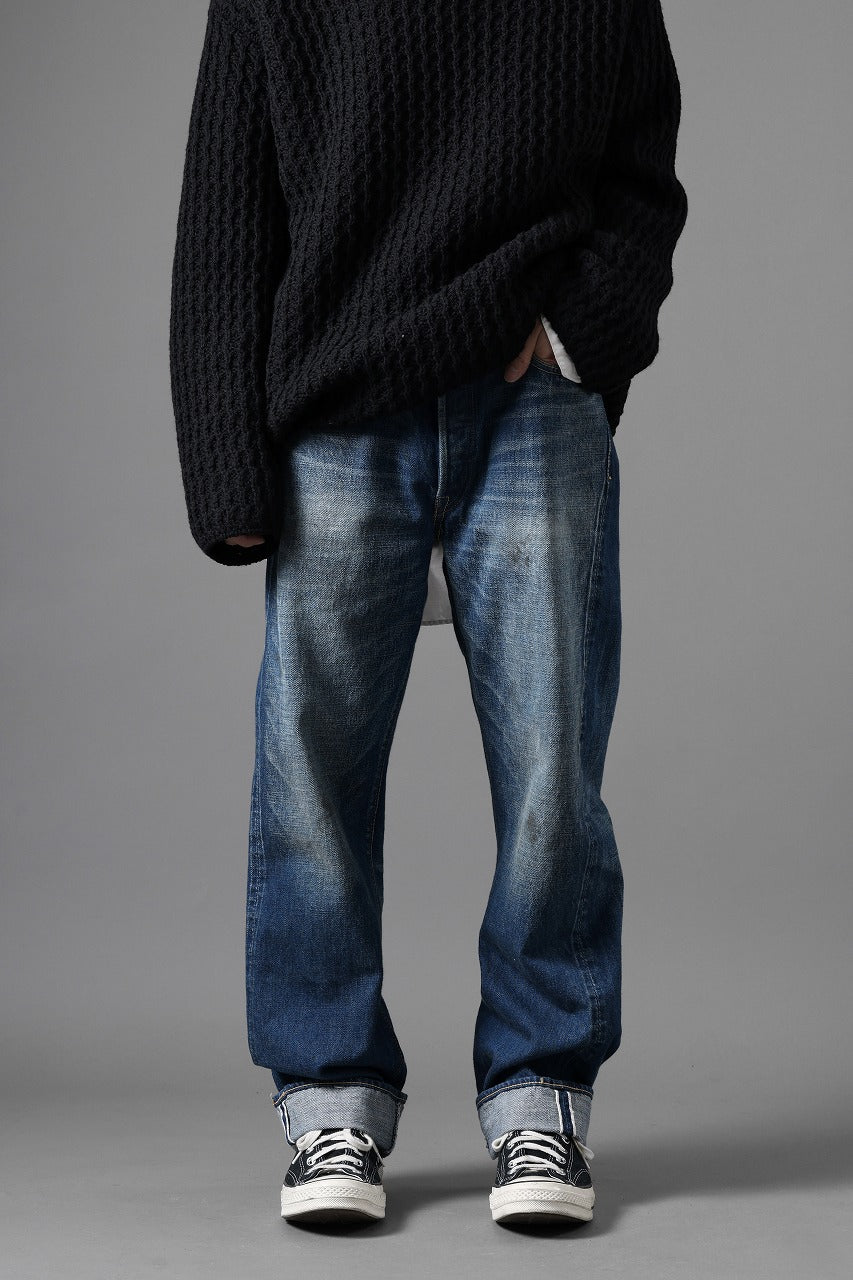 画像をギャラリービューアに読み込む, FULLCOUNT &quot;More Than Real&quot; Straight Denim Pants / 13.7oz Zimbabwe Selvedge Denim (INDIGO BLUE)