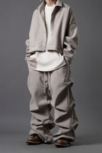 Load image into Gallery viewer, A.F ARTEFACT TUCK VOLUME BAGGY PANTS / PEs KNIT JERSEY (BEIGE)