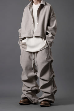 画像をギャラリービューアに読み込む, A.F ARTEFACT EXTREME WIDE BAGGY PANTS / KNIT JERSEY (BEIGE)