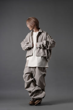 Load image into Gallery viewer, A.F ARTEFACT TUCK VOLUME BAGGY PANTS / PEs KNIT JERSEY (BEIGE)