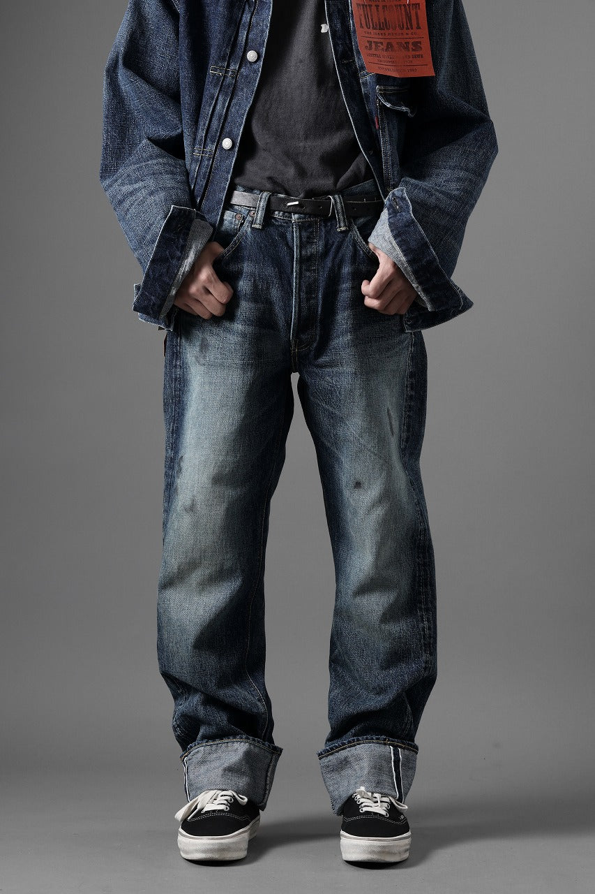 FULLCOUNT "Fear Of The Dark" Straight Denim Pants / 15.5oz Zimbabwe Selvedge Denim (INDIGO BLUE)