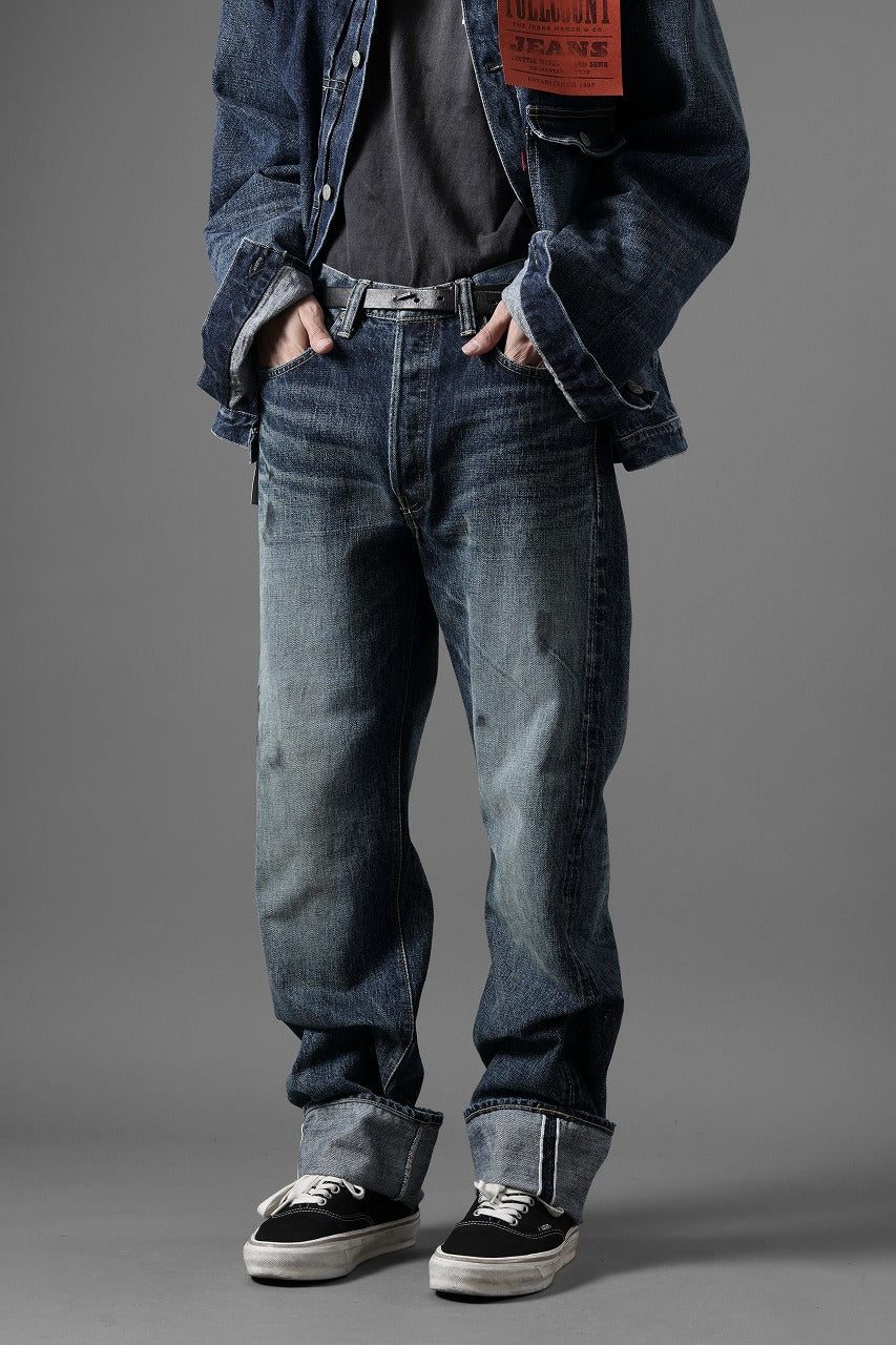 FULLCOUNT "Fear Of The Dark" Straight Denim Pants / 15.5oz Zimbabwe Selvedge Denim (INDIGO BLUE)