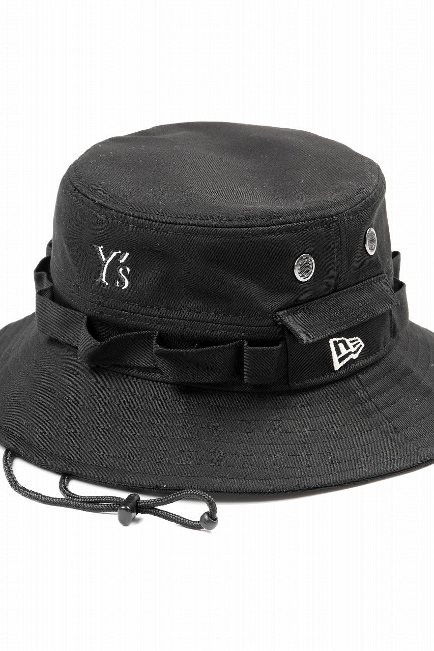 Y's x New Era® ADVENTURE LOGO HAT (BLACK)