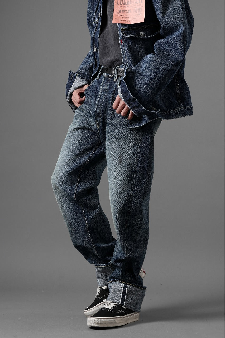 Load image into Gallery viewer, FULLCOUNT &quot;Fear Of The Dark&quot; Straight Denim Pants / 15.5oz Zimbabwe Selvedge Denim (INDIGO BLUE)