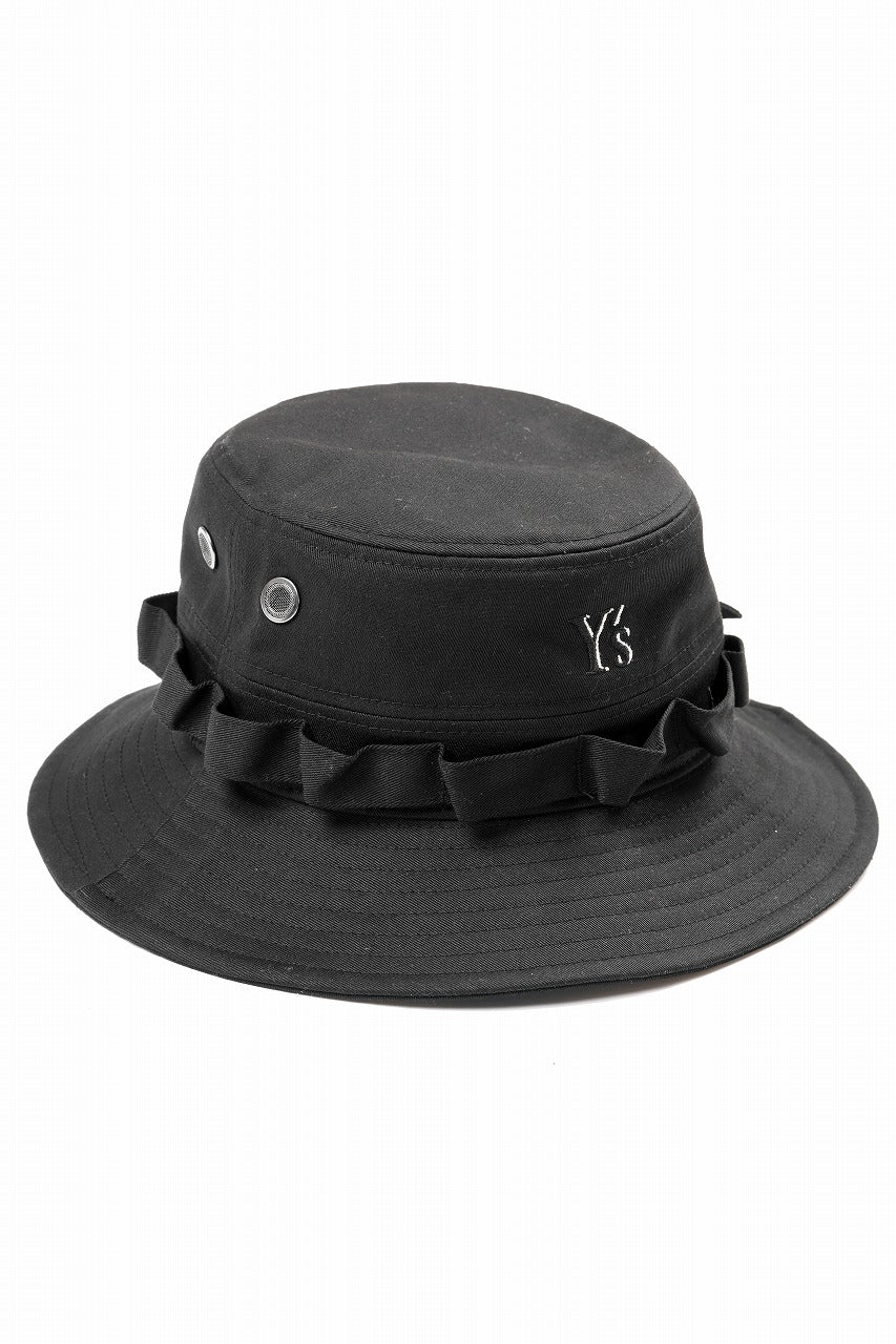 Y's x New Era® ADVENTURE LOGO HAT (BLACK)