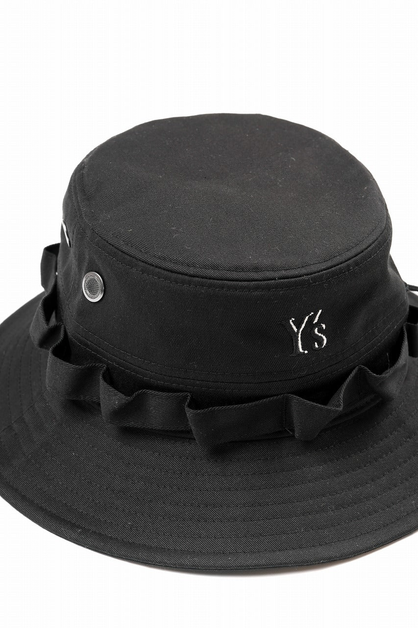 Y's x New Era® ADVENTURE LOGO HAT (BLACK)