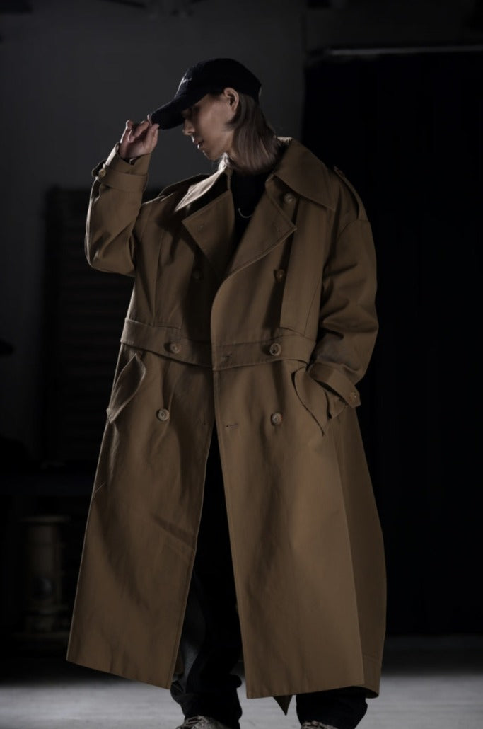 Load image into Gallery viewer, Feng Chen Wang DETACHABLE TRENCH COAT (KHAKI)