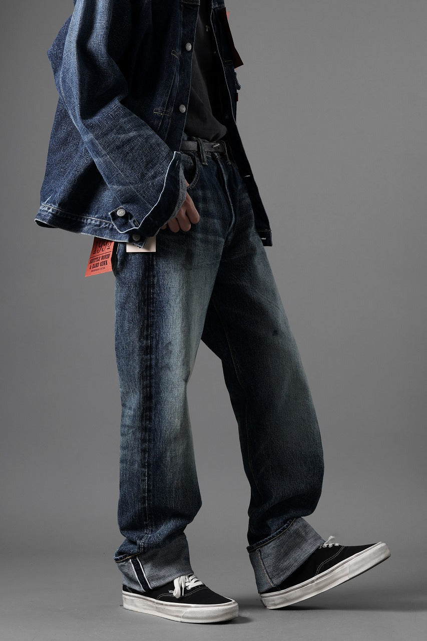 FULLCOUNT "Fear Of The Dark" Straight Denim Pants / 15.5oz Zimbabwe Selvedge Denim (INDIGO BLUE)