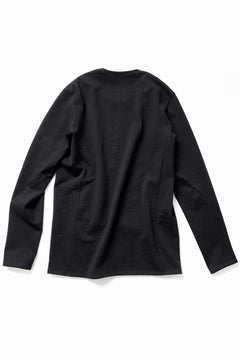 画像をギャラリービューアに読み込む, black crow x LOOM exclusive long sleeve tops / black dyed medium cotton jersey (black)