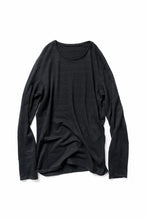 画像をギャラリービューアに読み込む, black crow x LOOM exclusive long sleeve tops / cotton linen slab jersey (black)