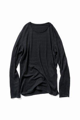 black crow x LOOM exclusive long sleeve tops / cl knit jersey (black)