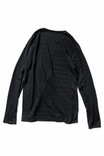 画像をギャラリービューアに読み込む, black crow x LOOM exclusive long sleeve tops / cotton linen slab jersey (black)