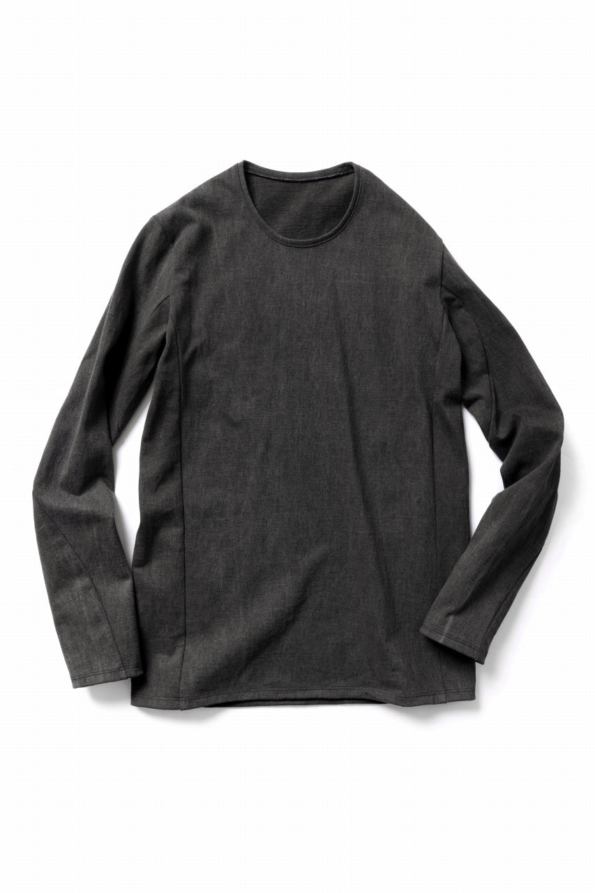 画像をギャラリービューアに読み込む, black crow x LOOM exclusive long sleeve tops / sumi dyed medium cotton jersey (carbon)