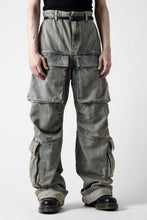 画像をギャラリービューアに読み込む, entire studios HEAVY DENIM CARGO TROUSERS (SURFACE WAVE)