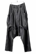 Load image into Gallery viewer, A.F ARTEFACT WIDE SAROUEL PANTS / LINEN TWILL (BLACK)