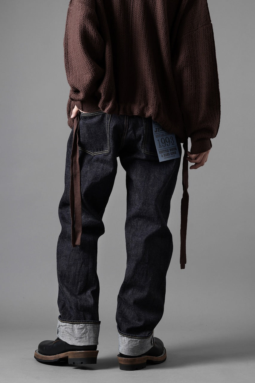 画像をギャラリービューアに読み込む, FULLCOUNT Straight Denim Pants / 15.5oz Zimbabwe Selvedge Denim (INDIGO BLUE / ONE WASHED)